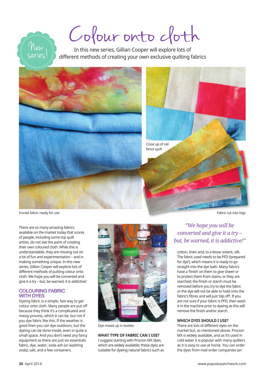 Popular Patchwork Magazine Preview Pages