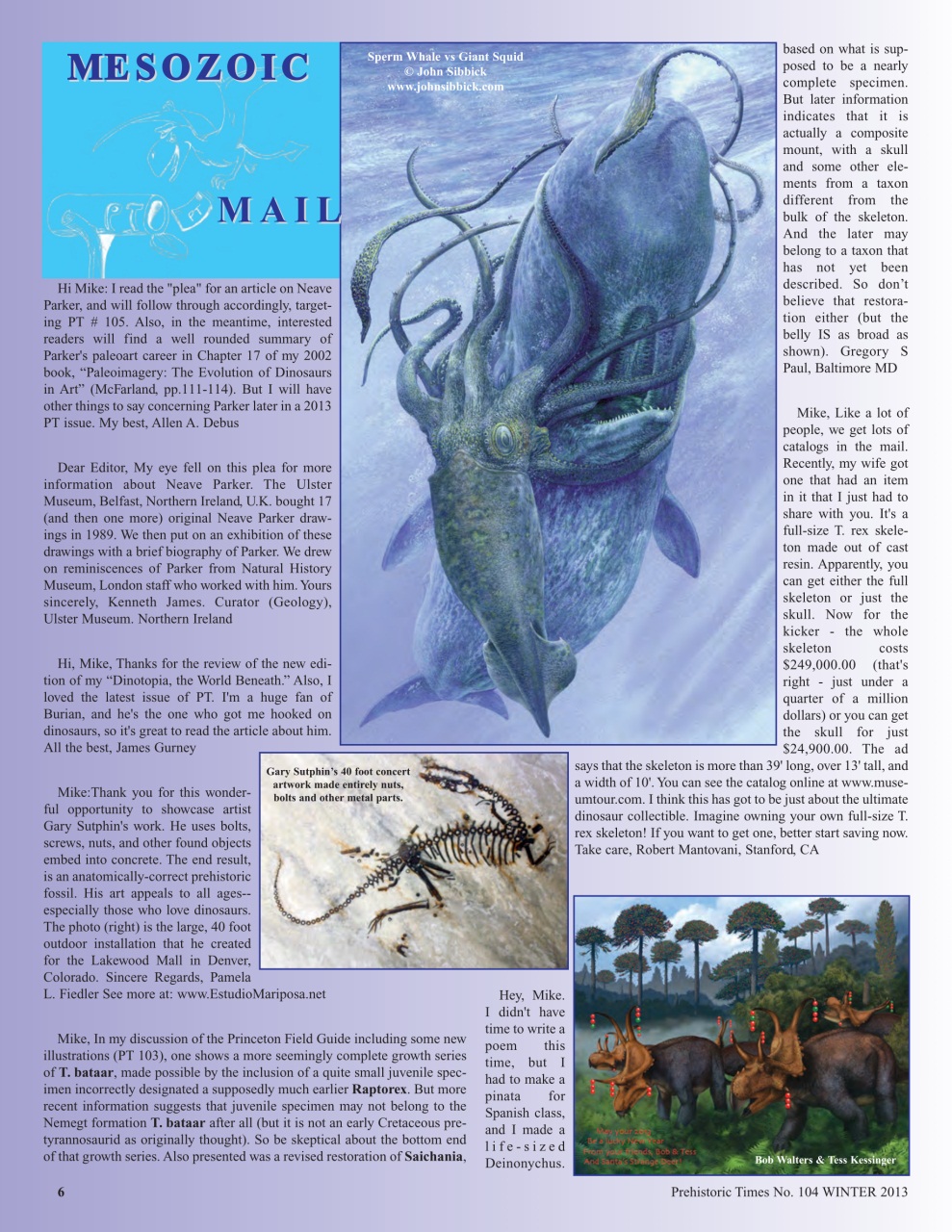 Prehistoric Times Preview Pages