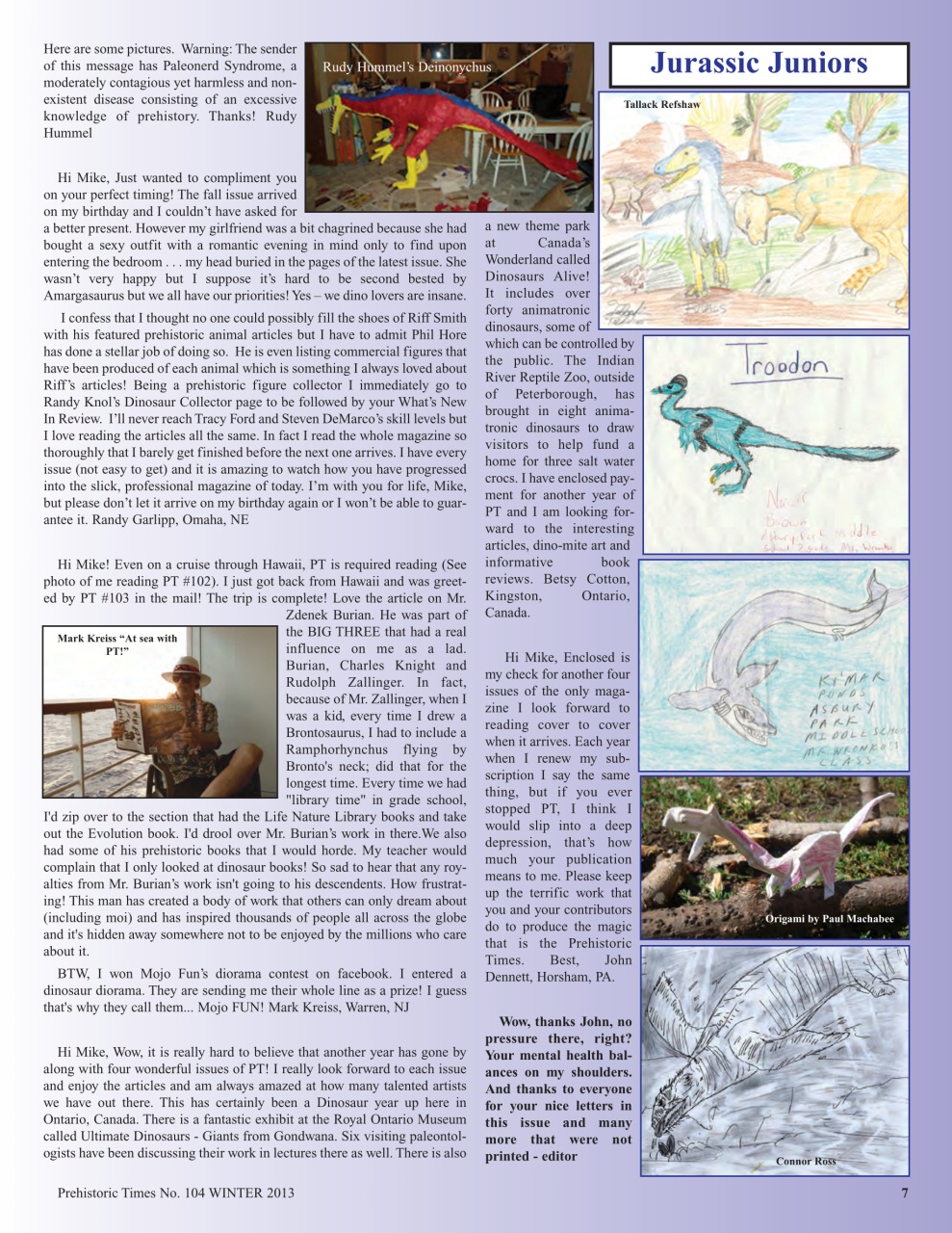 Prehistoric Times Preview Pages