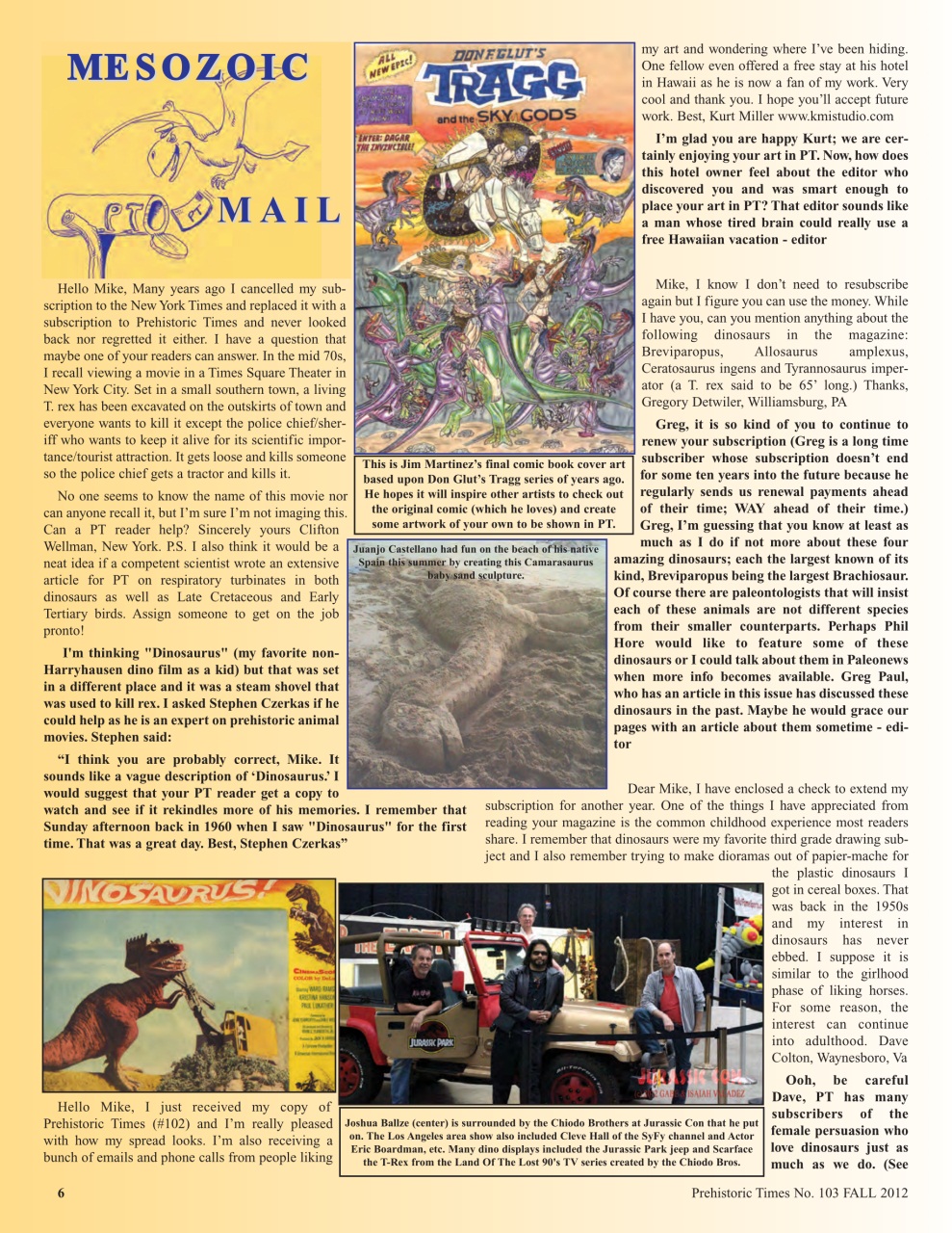 Prehistoric Times Preview Pages