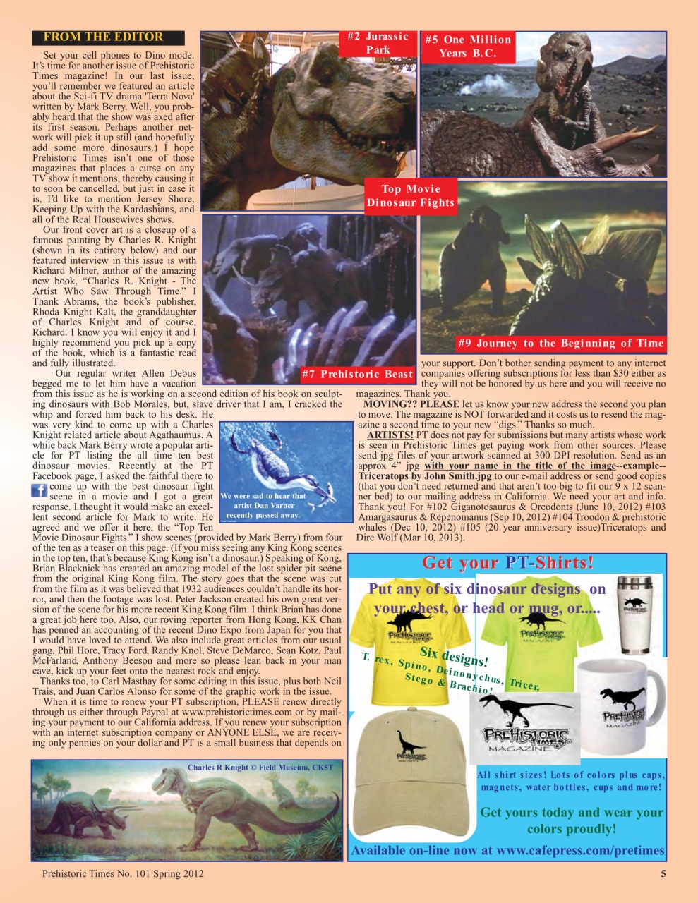 Prehistoric Times Preview Pages