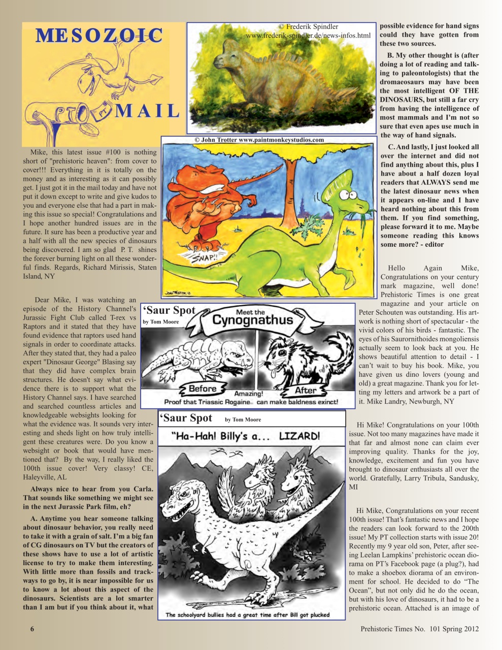 Prehistoric Times Preview Pages