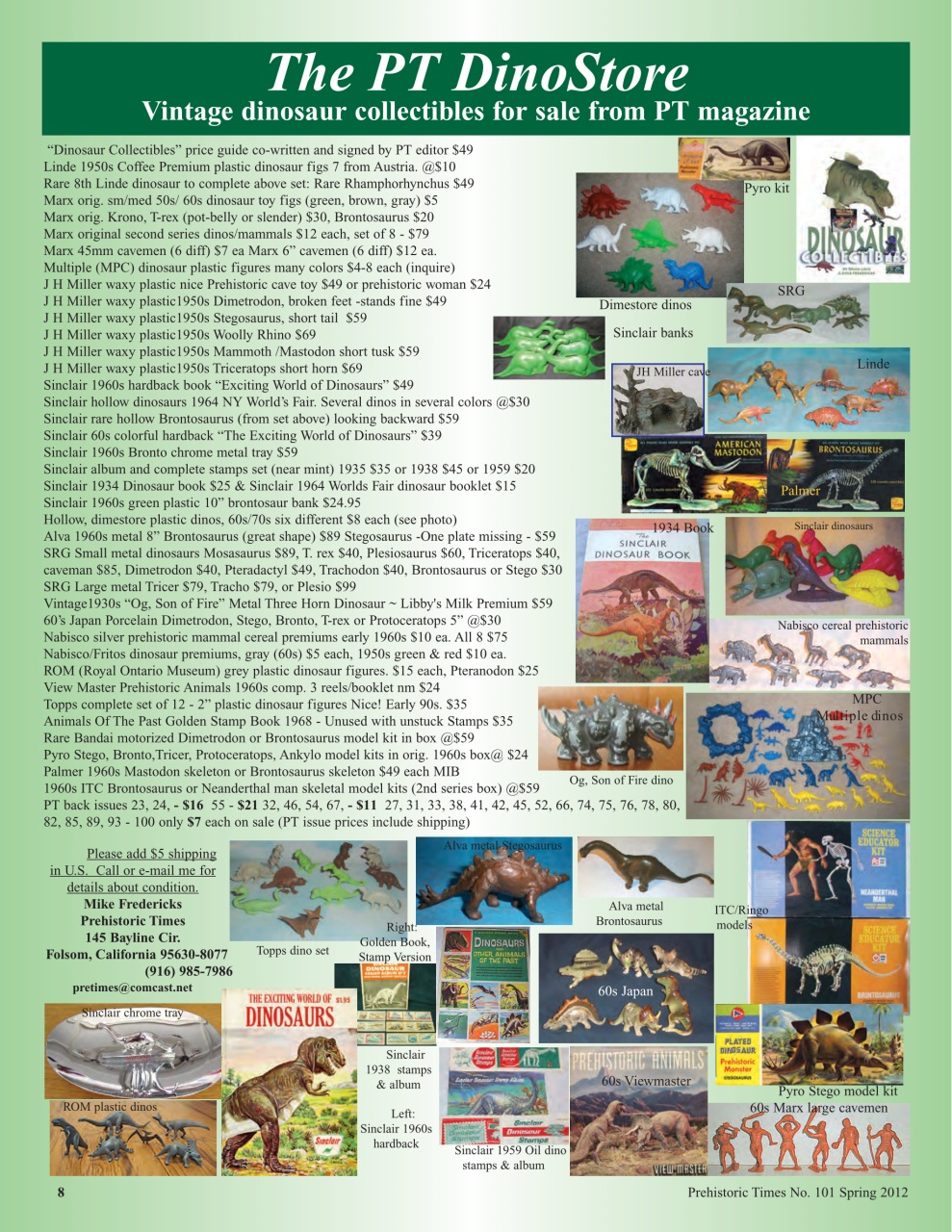 Prehistoric Times Preview Pages