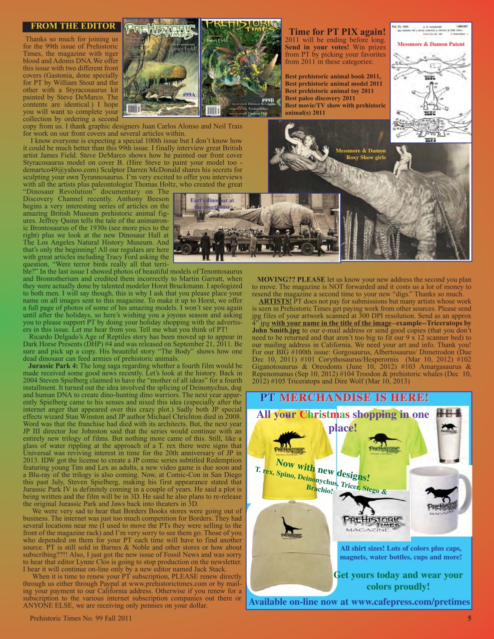 Prehistoric Times Preview Pages