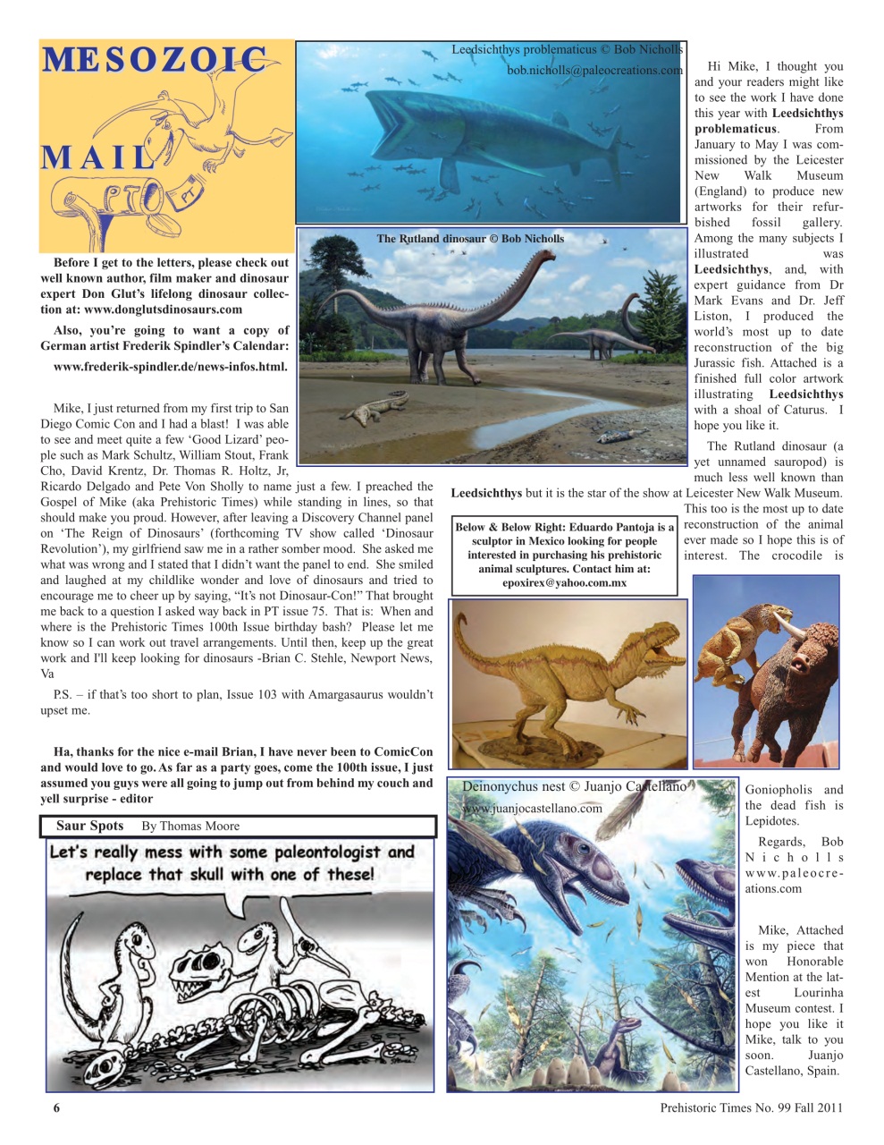 Prehistoric Times Preview Pages