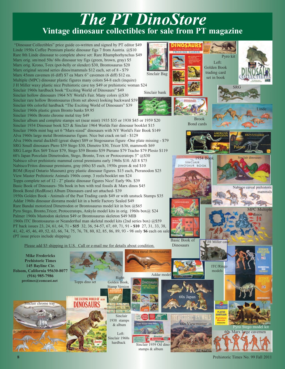 Prehistoric Times Preview Pages