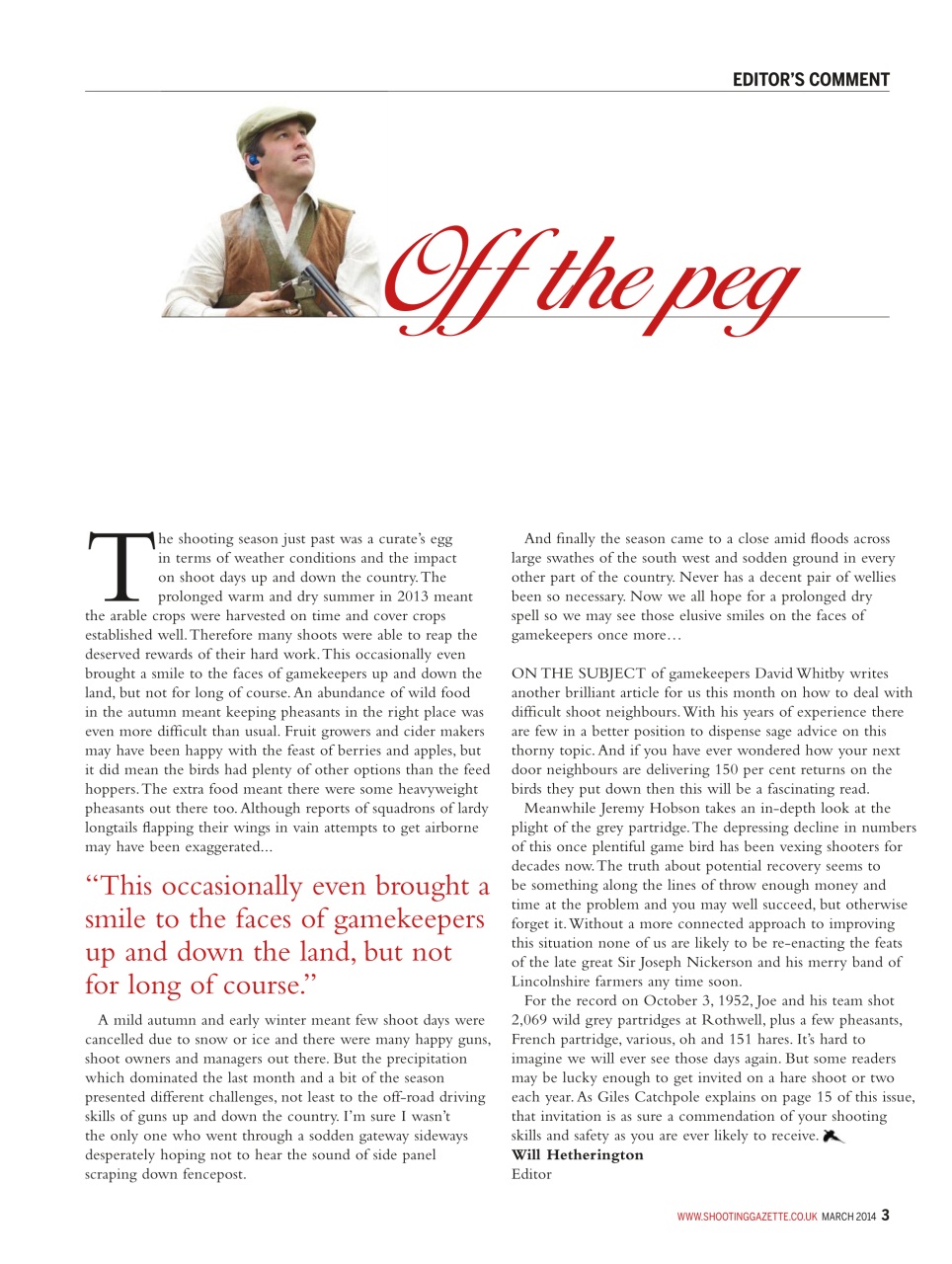 Shooting Gazette Preview Pages