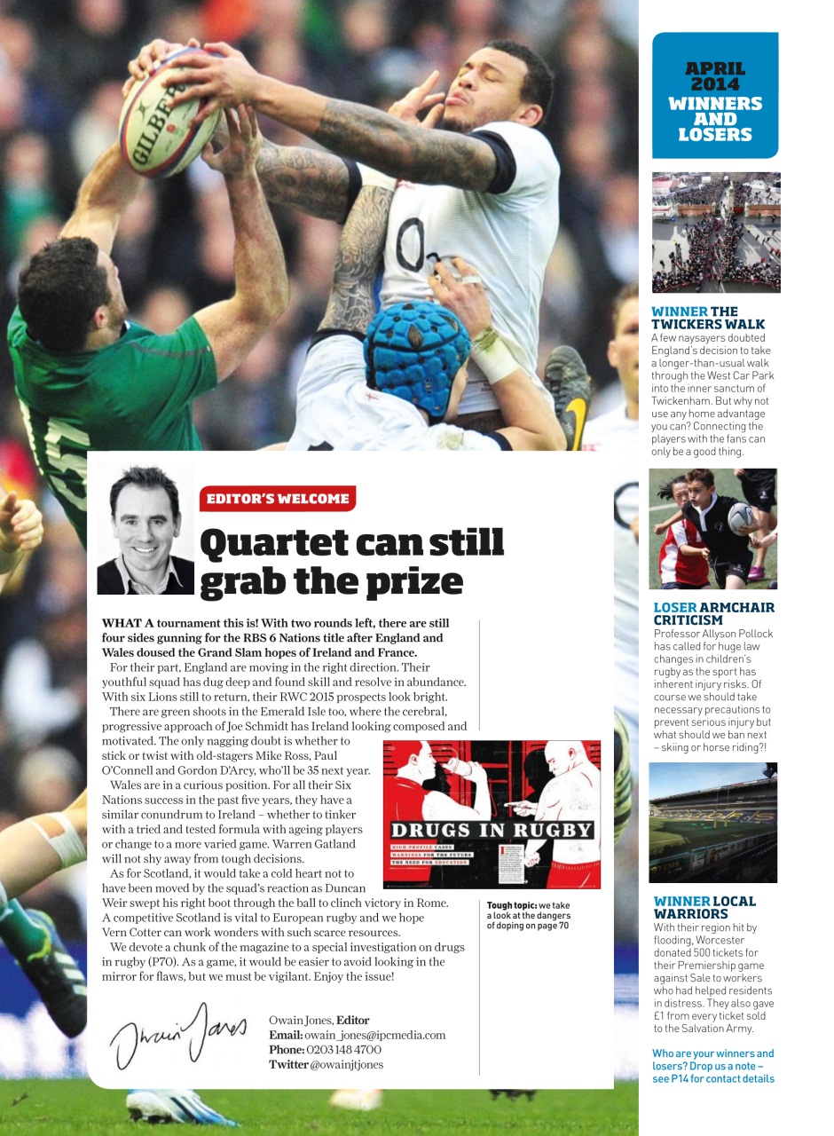 Rugby World Preview Pages