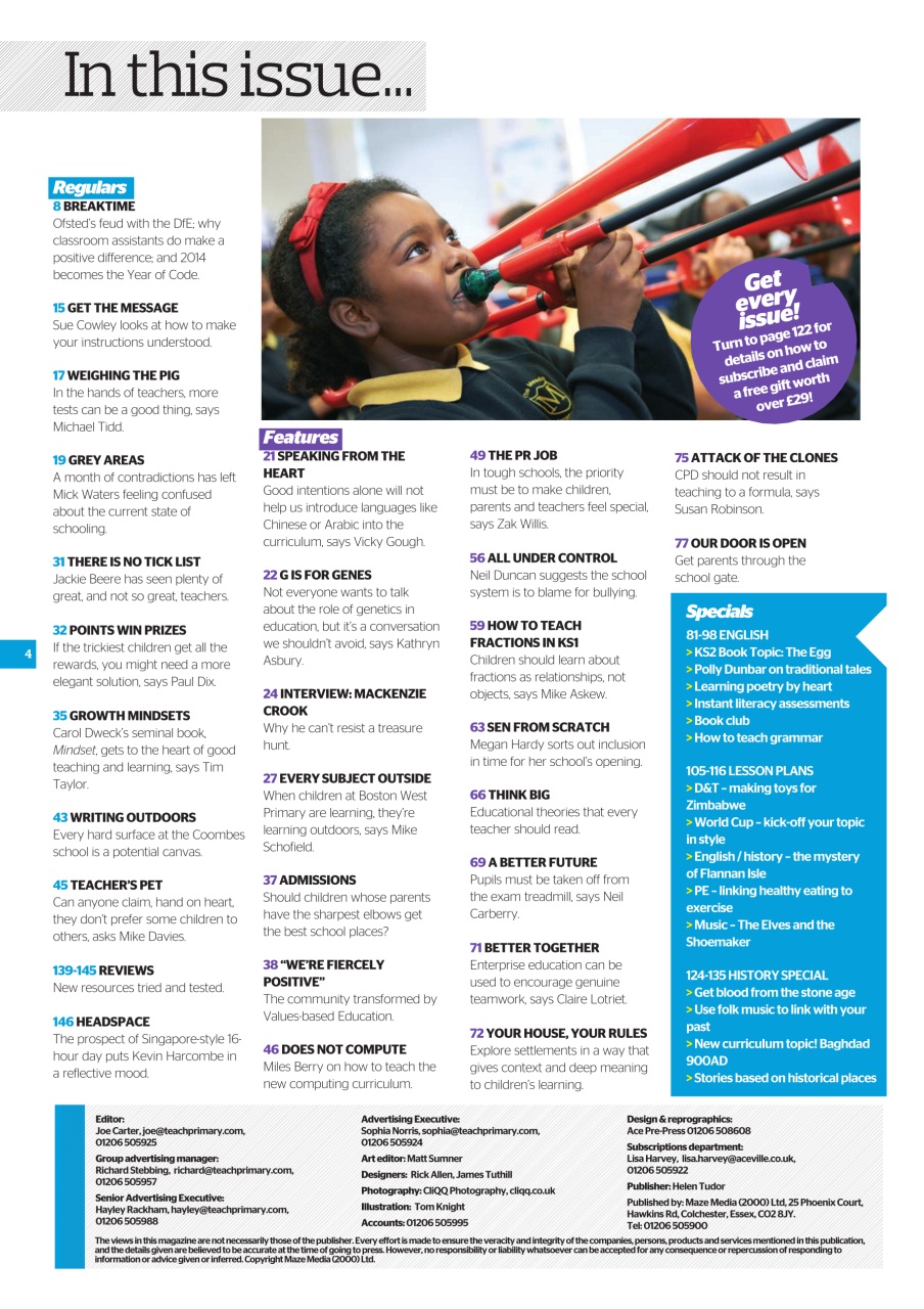 Teach Primary Preview Pages