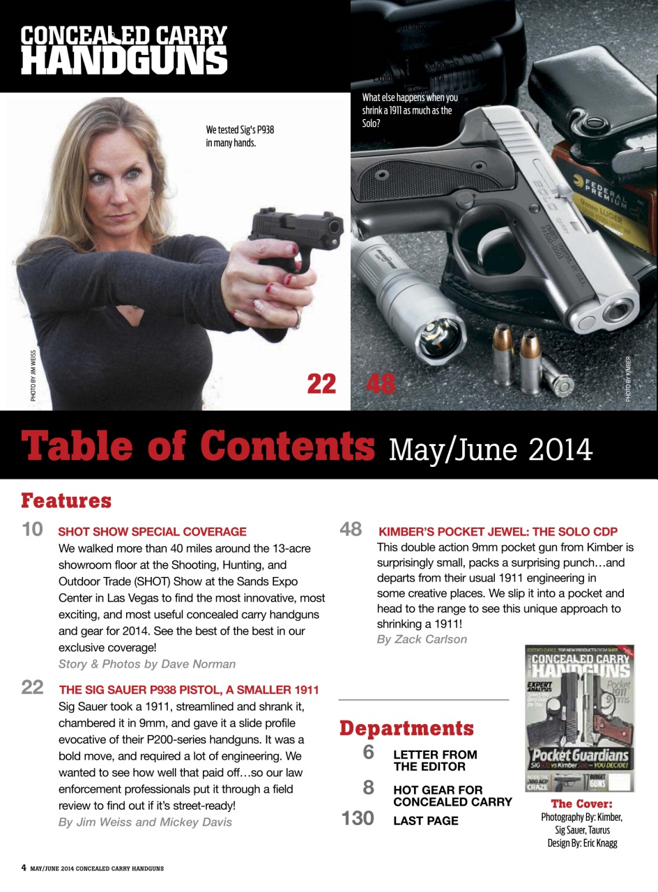 Concealed Carry Handguns Preview Pages