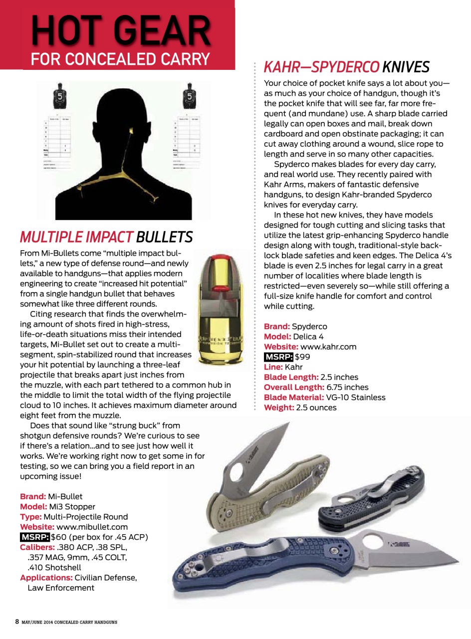Concealed Carry Handguns Preview Pages