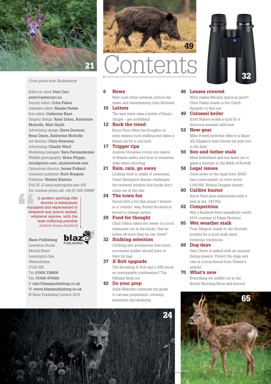 Sporting Rifle Preview Pages