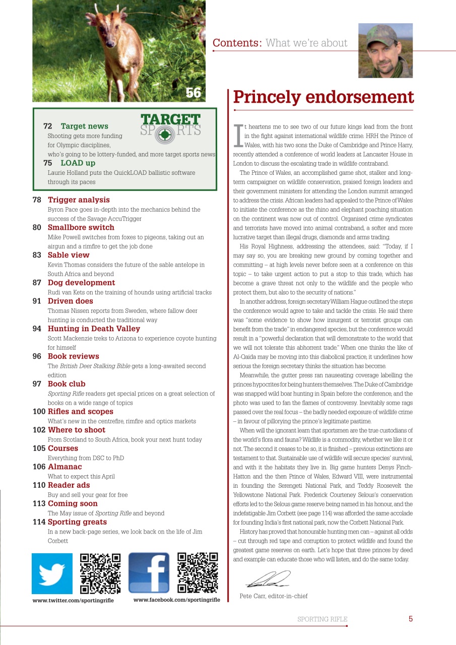 Sporting Rifle Preview Pages