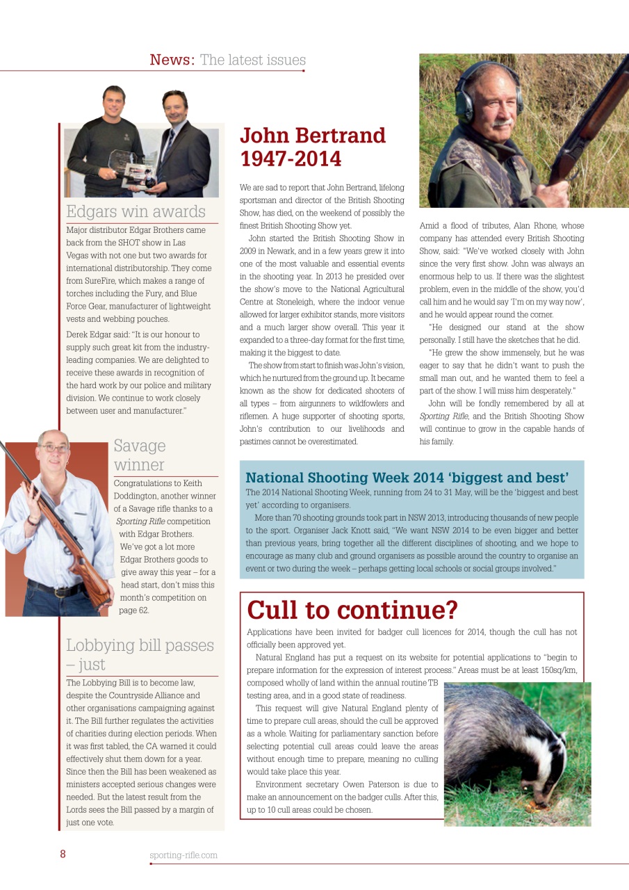 Sporting Rifle Preview Pages
