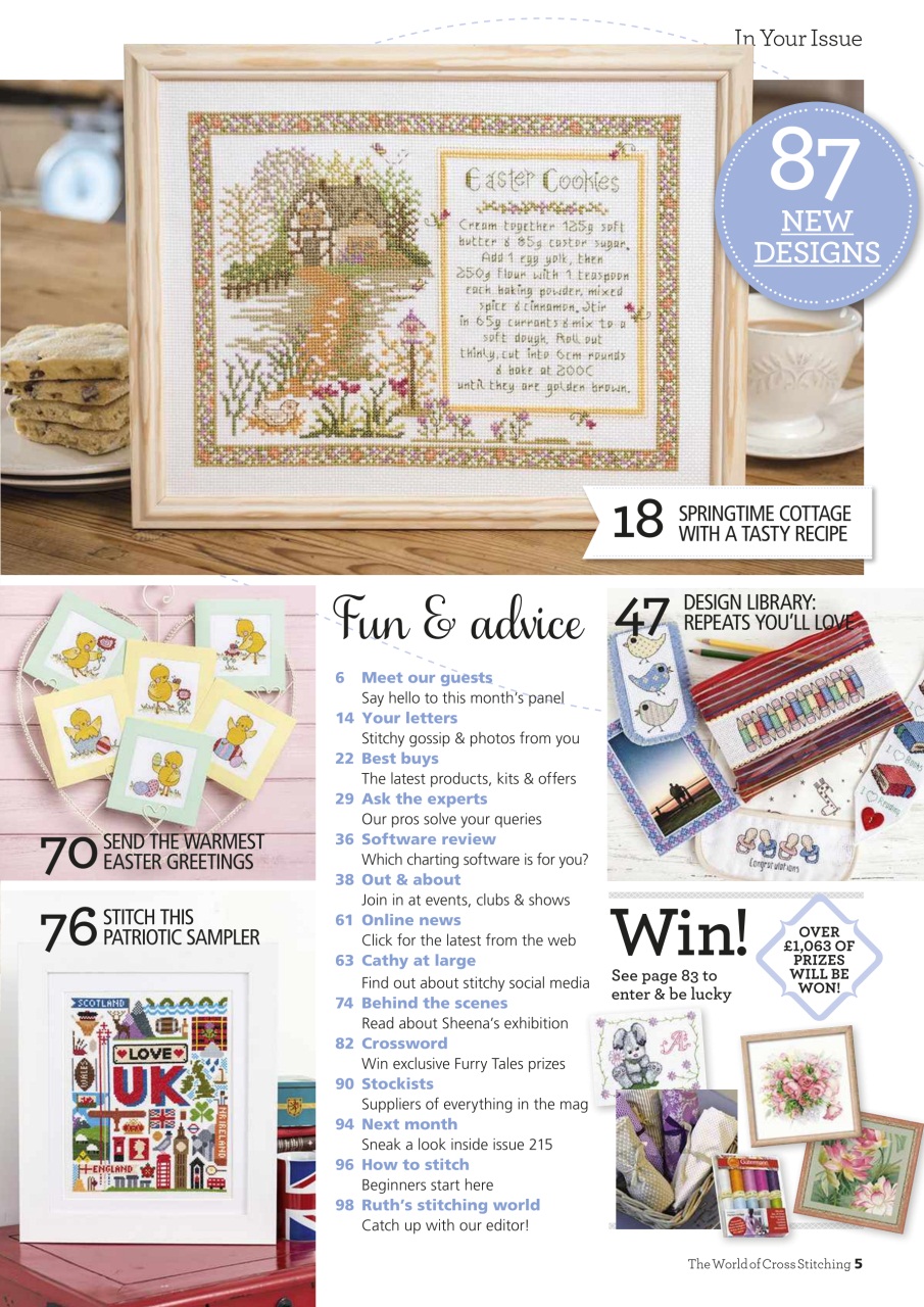 The World of Cross Stitching Preview Pages