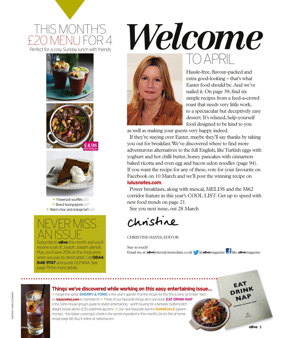 Olive Magazine Preview Pages