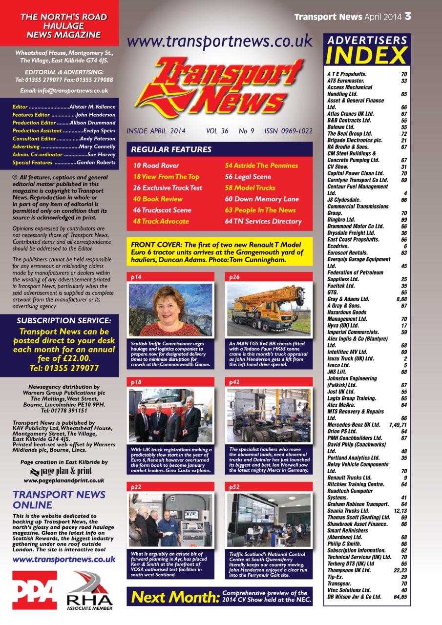 Transport News Preview Pages