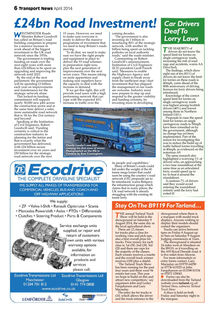 Transport News Preview Pages