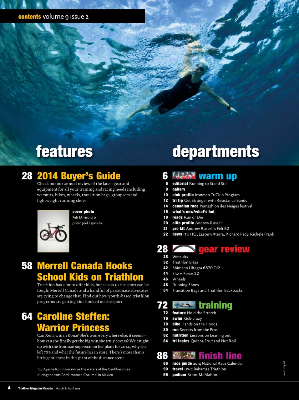 Triathlon Magazine Canada Preview Pages