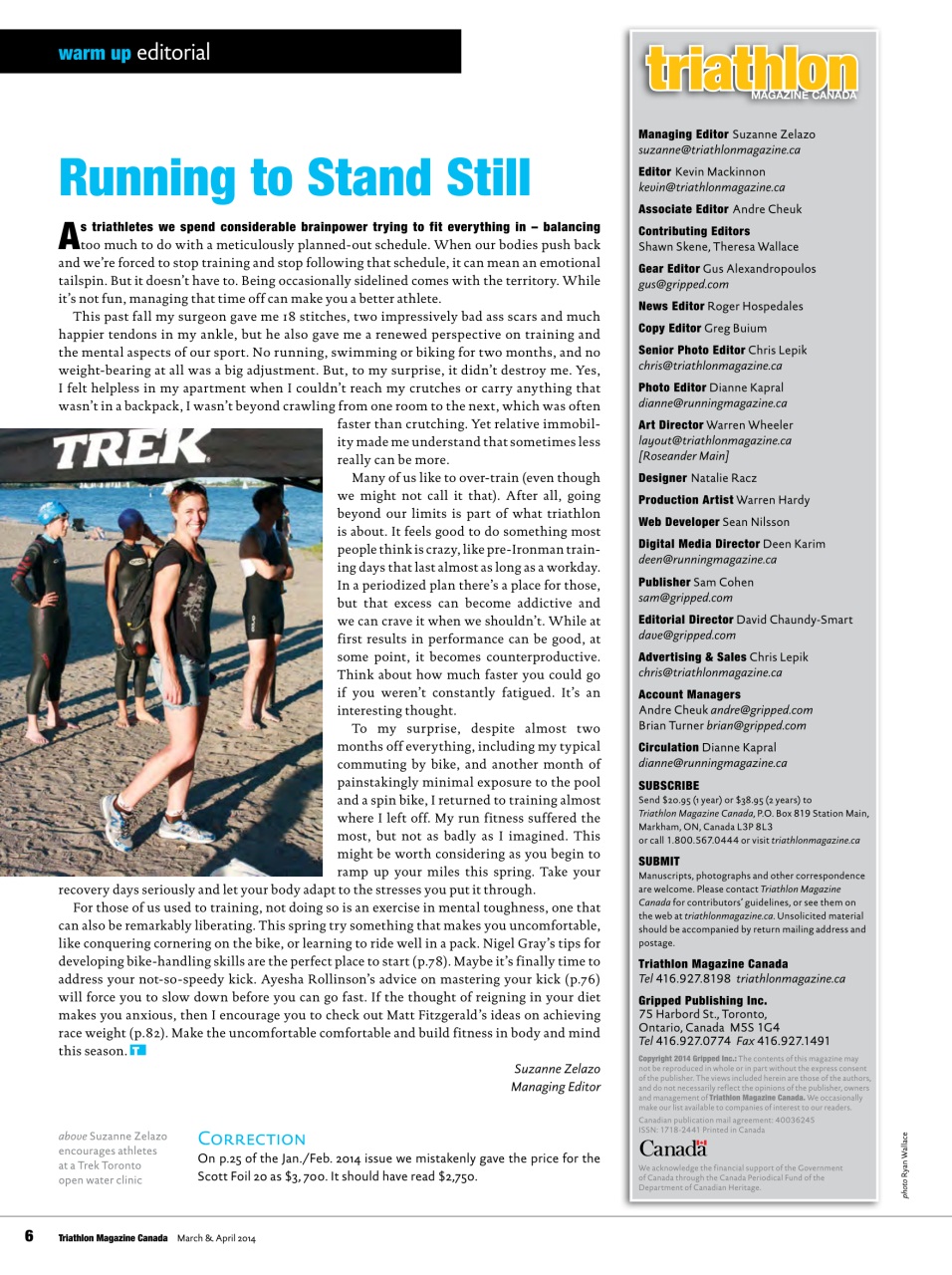 Triathlon Magazine Canada Preview Pages