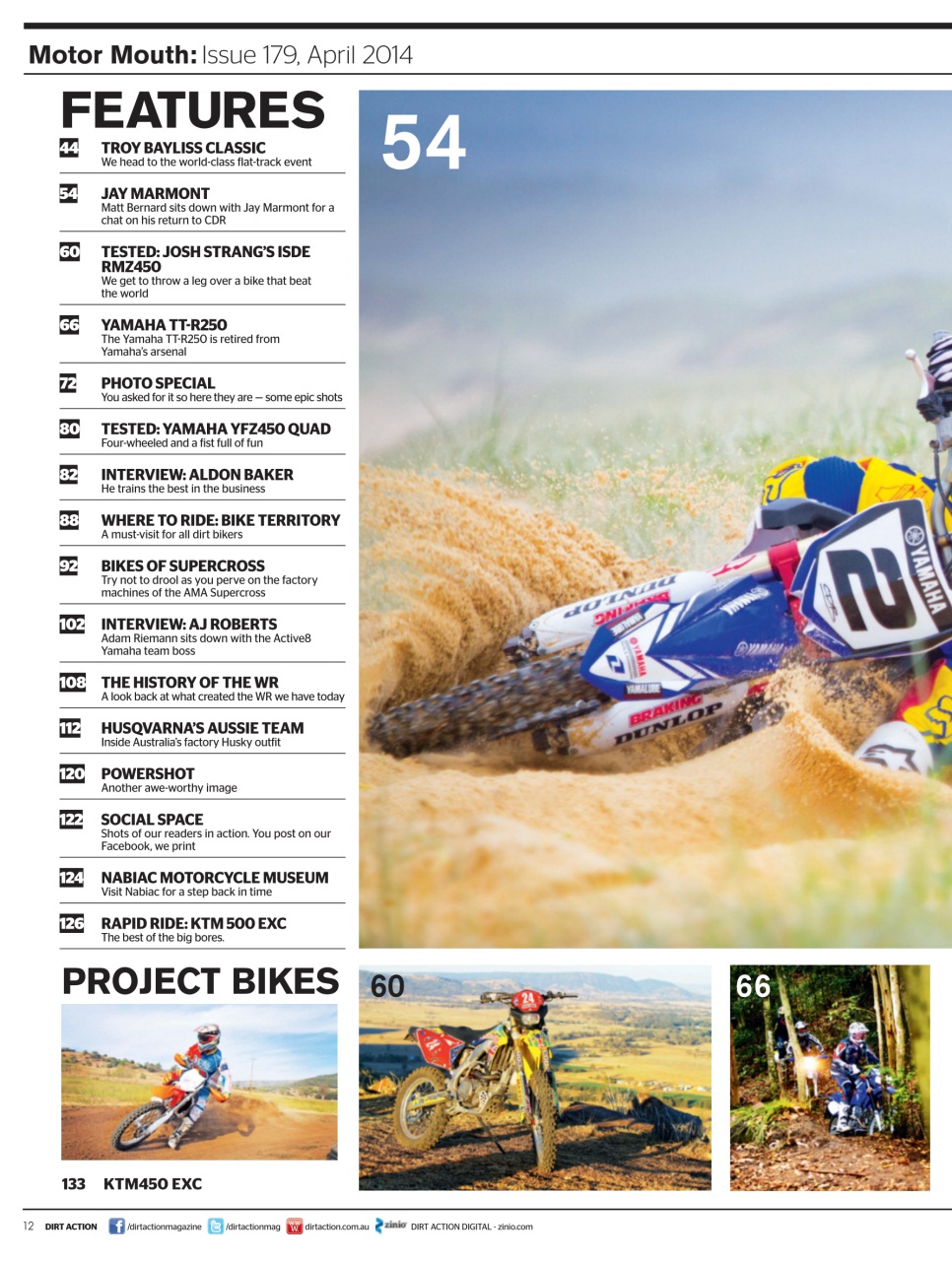 Dirt Action Preview Pages