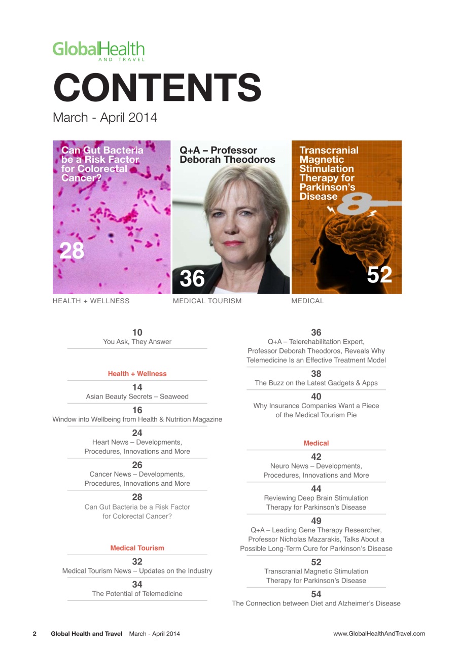 Global Health and Travel Preview Pages