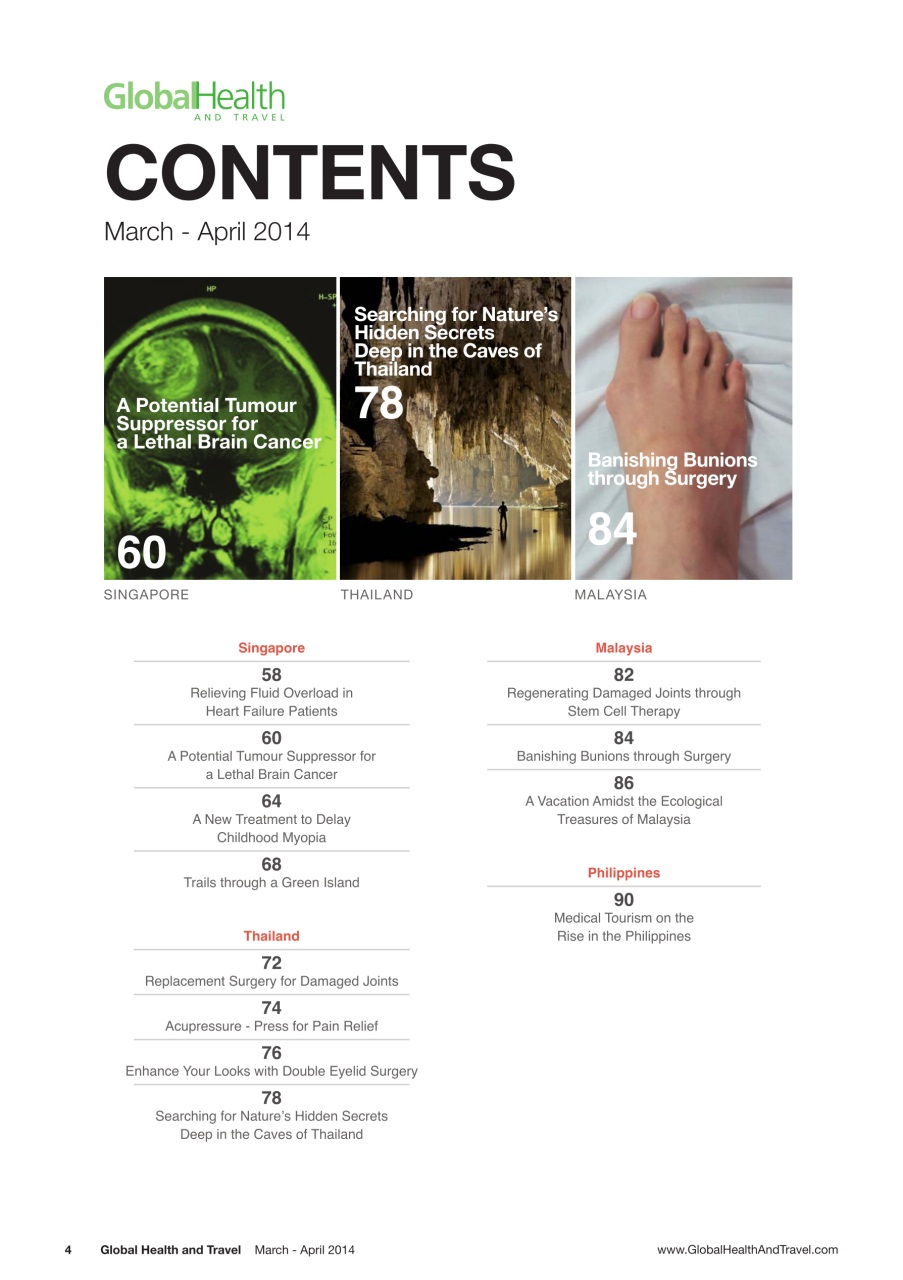 Global Health and Travel Preview Pages