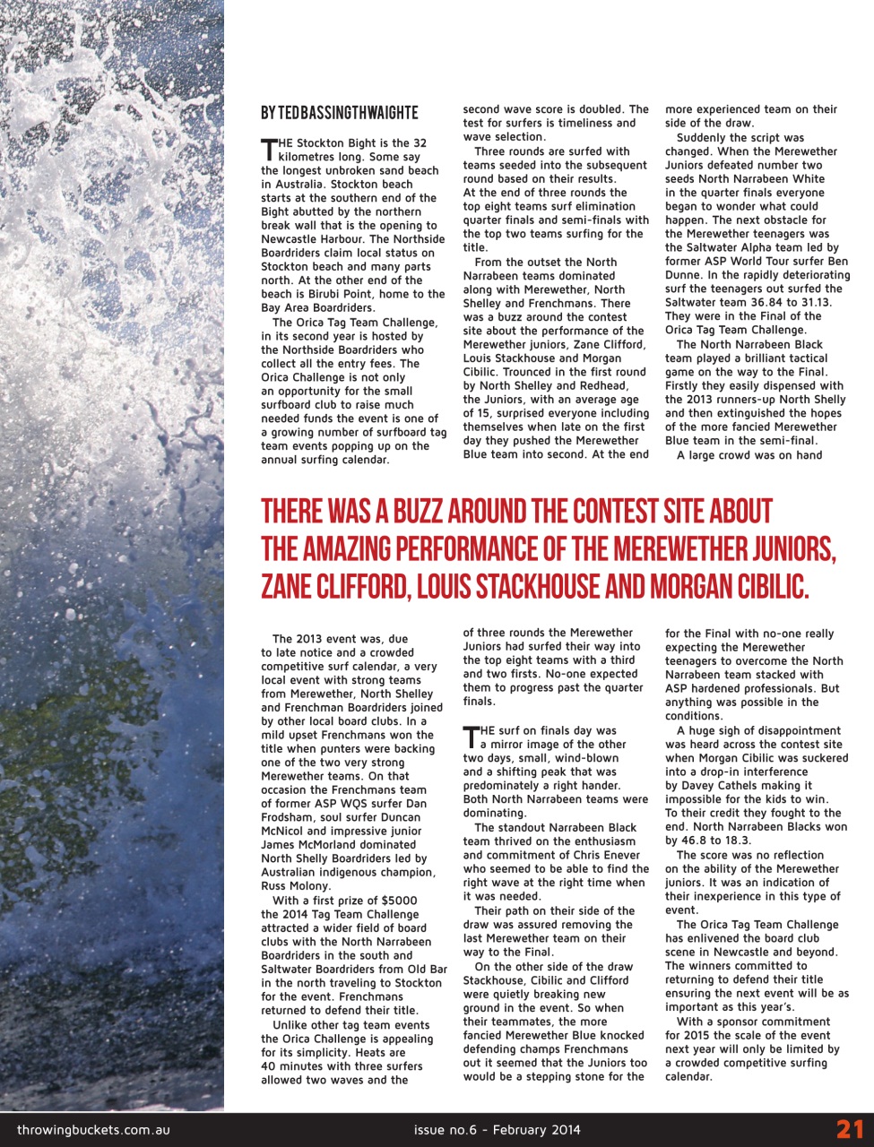 Throwing Buckets Preview Pages