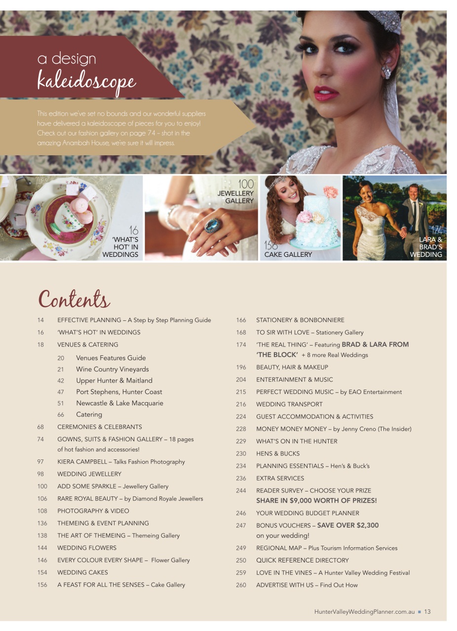 Hunter Valley Wedding Planner Preview Pages
