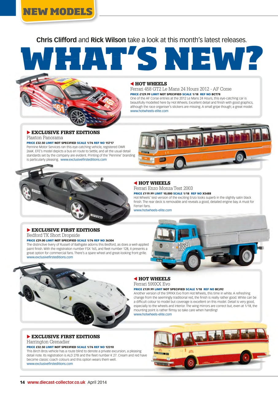 Diecast Collector Preview Pages