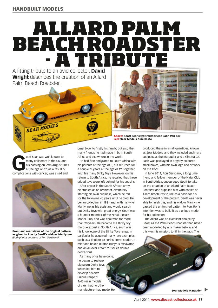 Diecast Collector Preview Pages