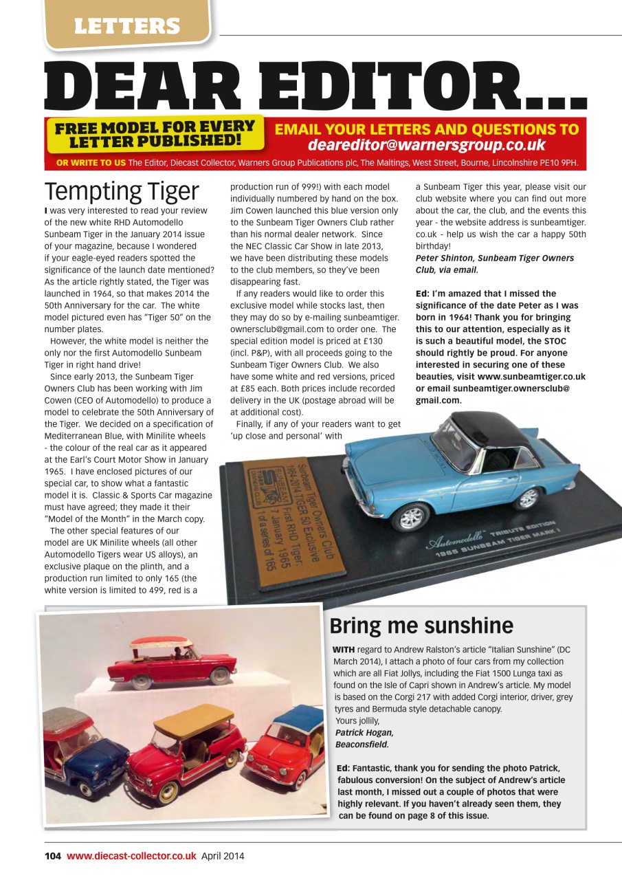 Diecast Collector Preview Pages