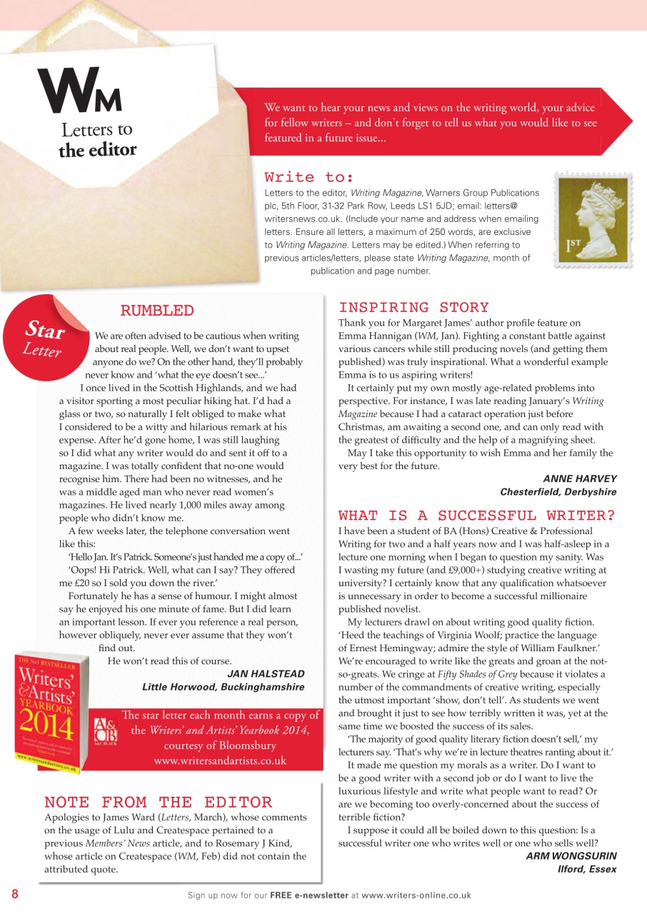 Writing Magazine Preview Pages