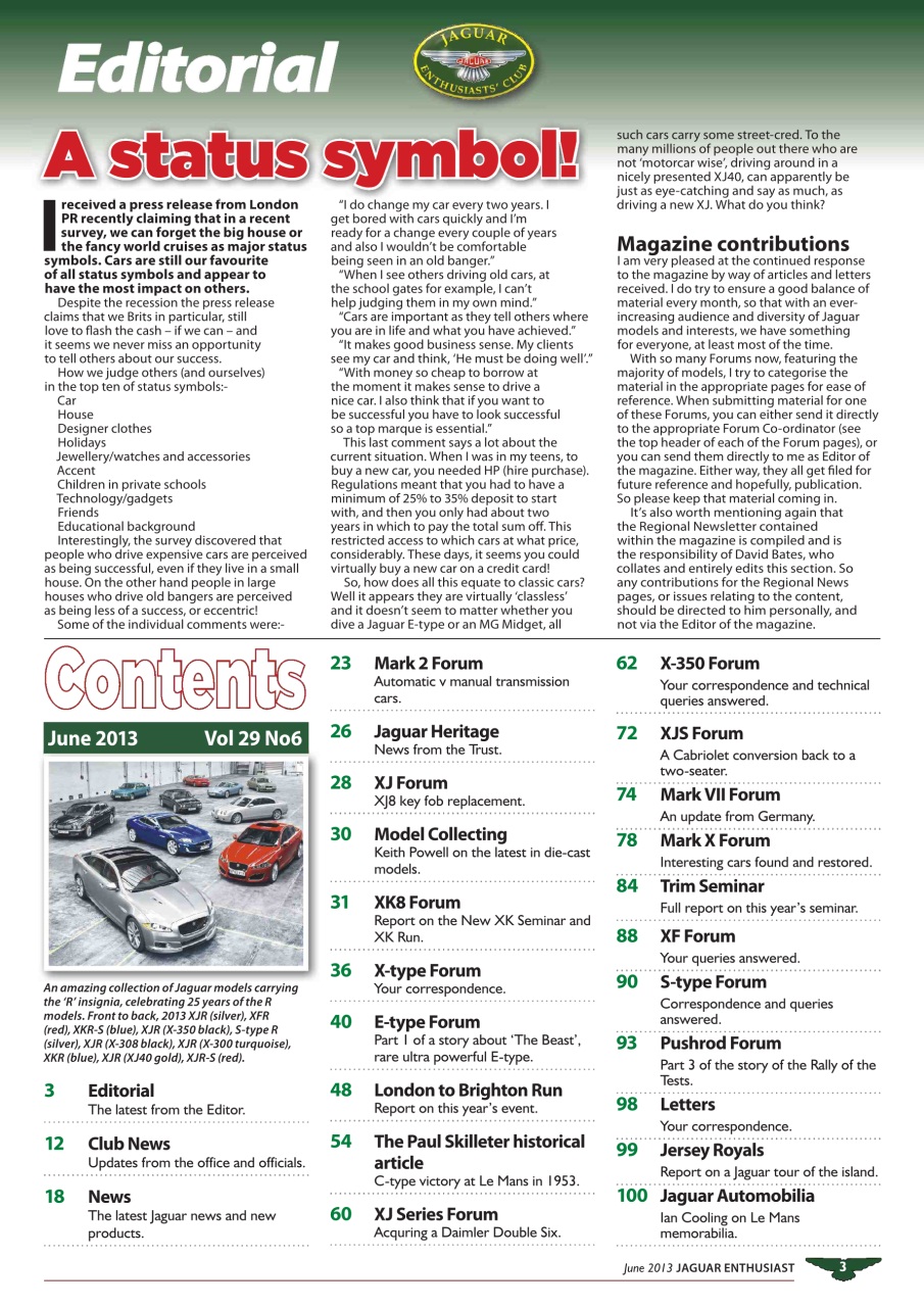 Jaguar Enthusiast Preview Pages
