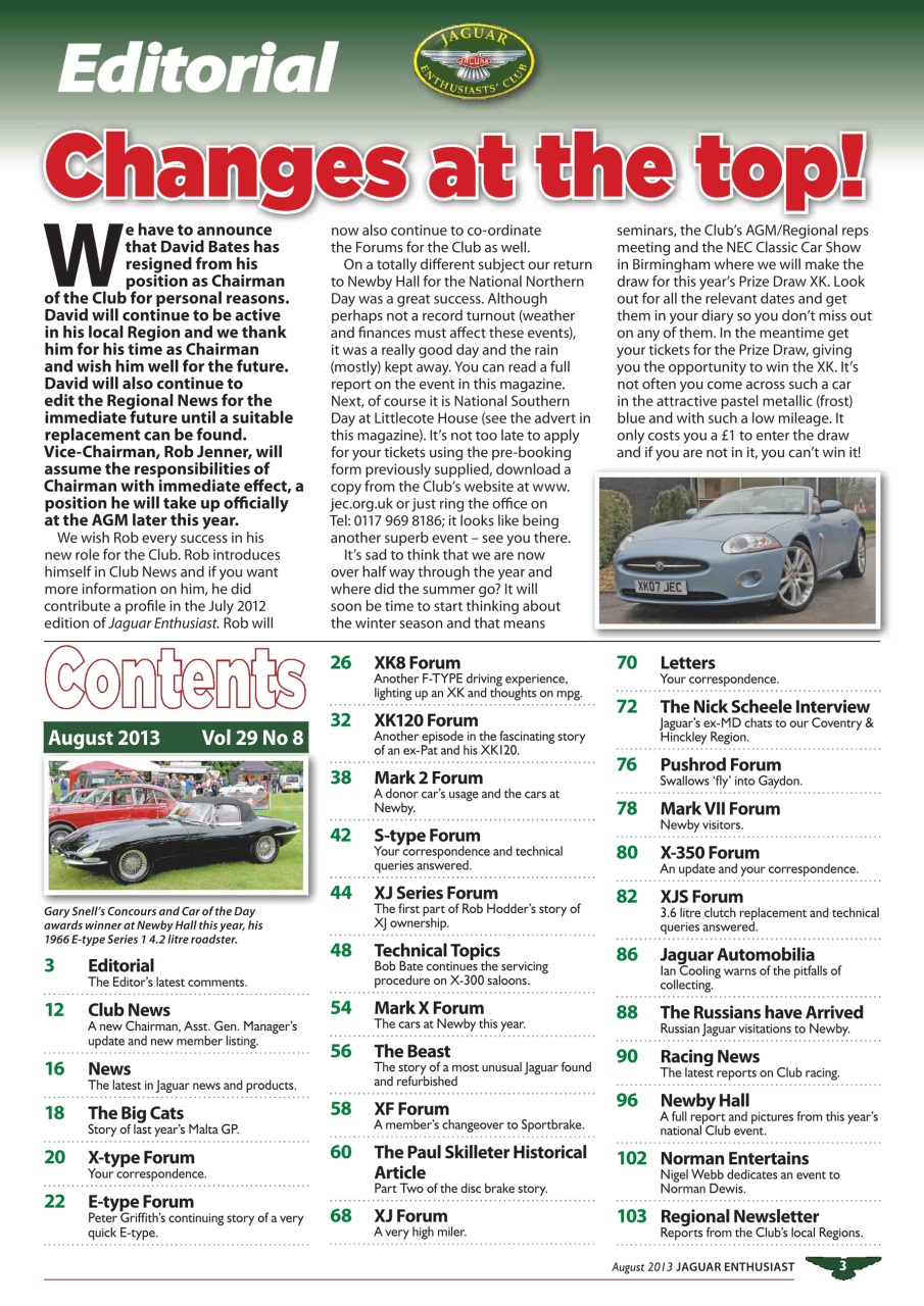 Jaguar Enthusiast Preview Pages