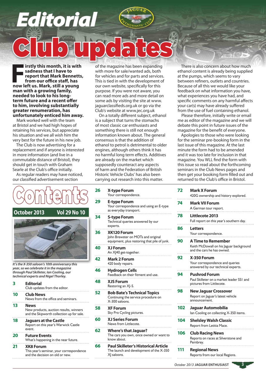 Jaguar Enthusiast Preview Pages