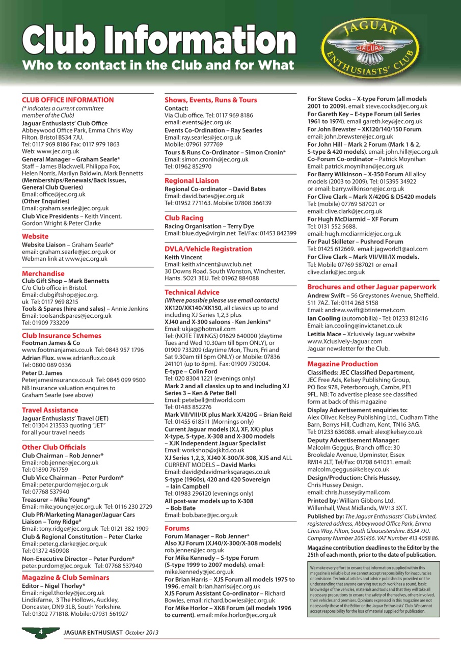 Jaguar Enthusiast Preview Pages