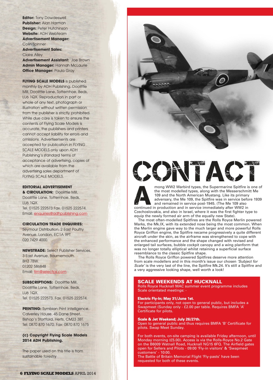 Flying Scale Models Preview Pages