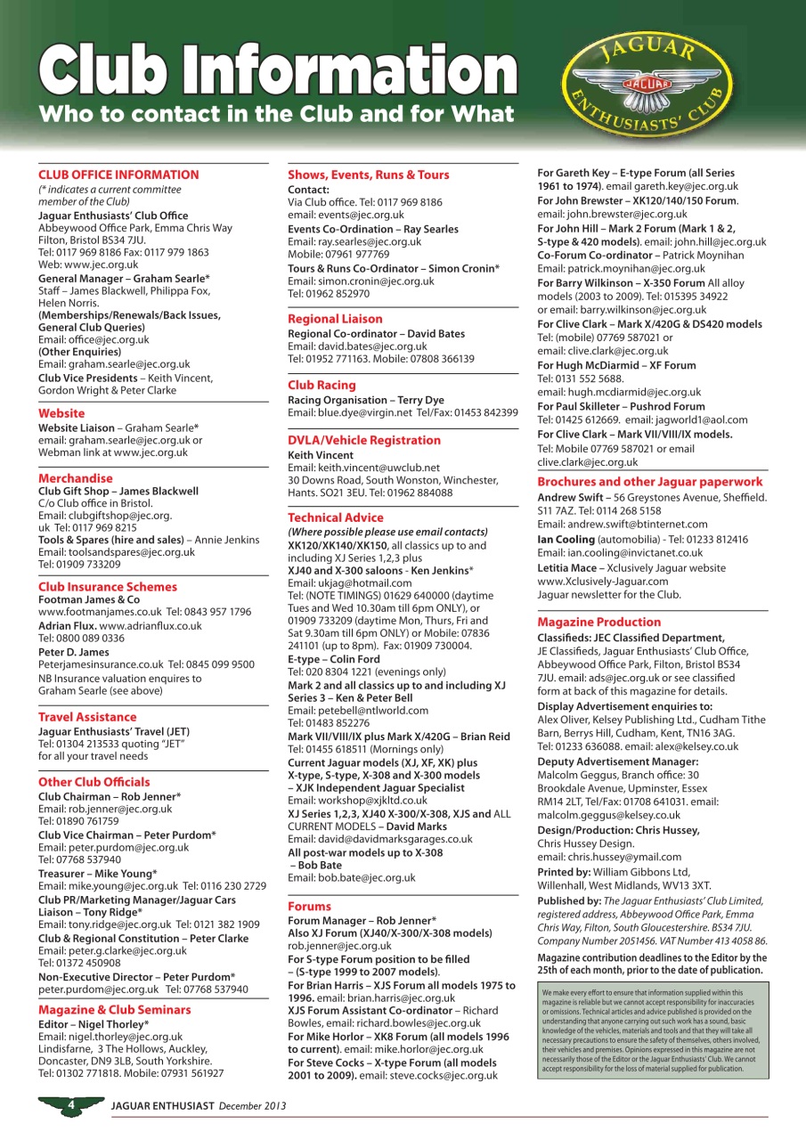 Jaguar Enthusiast Preview Pages