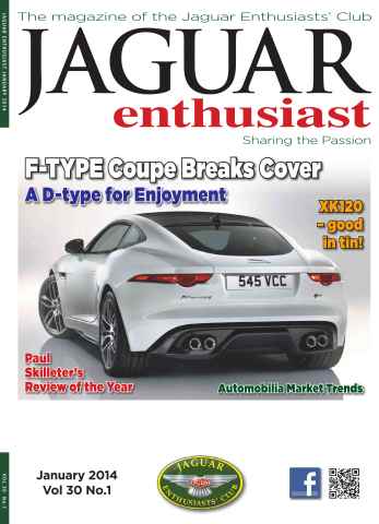 Jaguar Enthusiast issue Vol 30 No.1 F-TYPE Coupe Breaks Cover