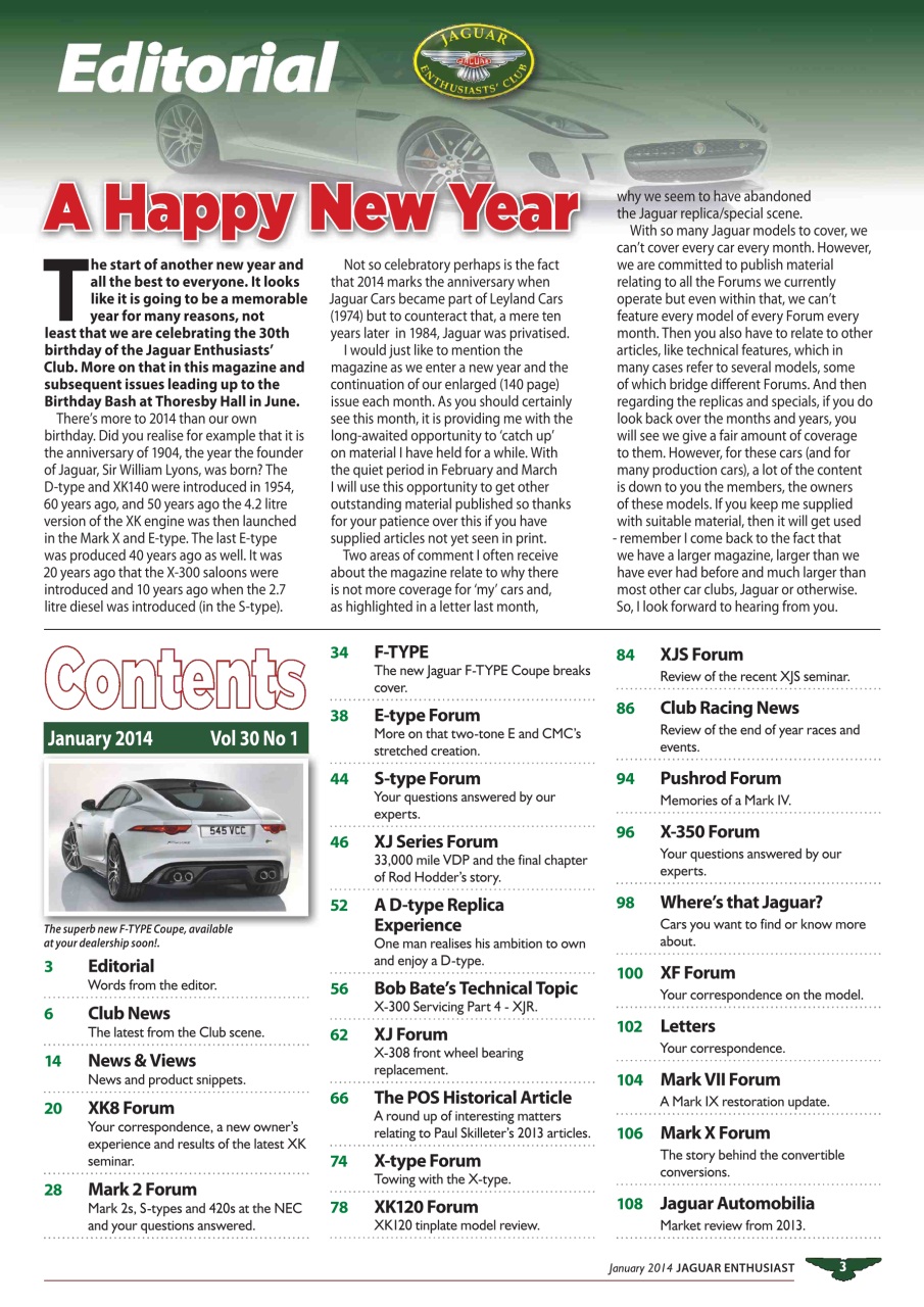 Jaguar Enthusiast Preview Pages