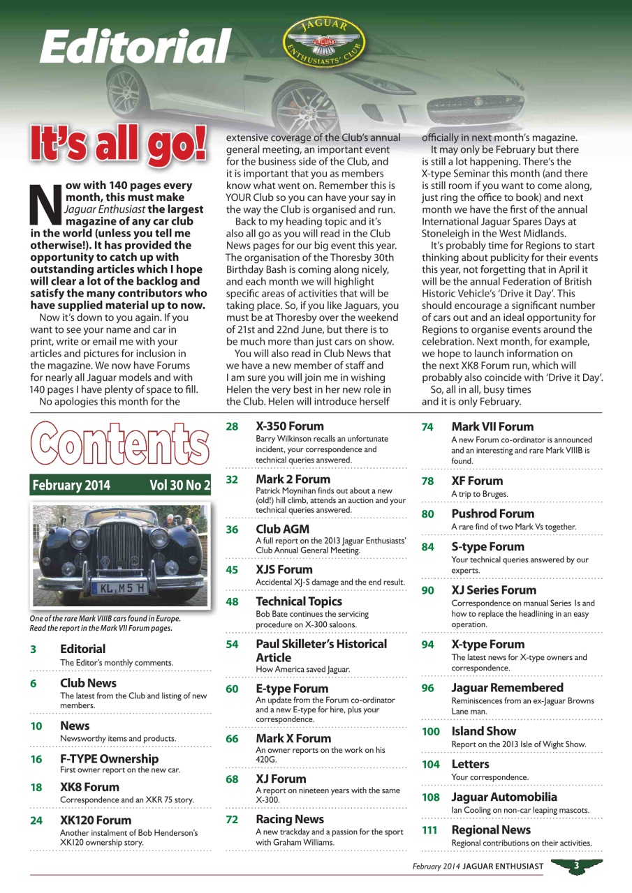 Jaguar Enthusiast Preview Pages