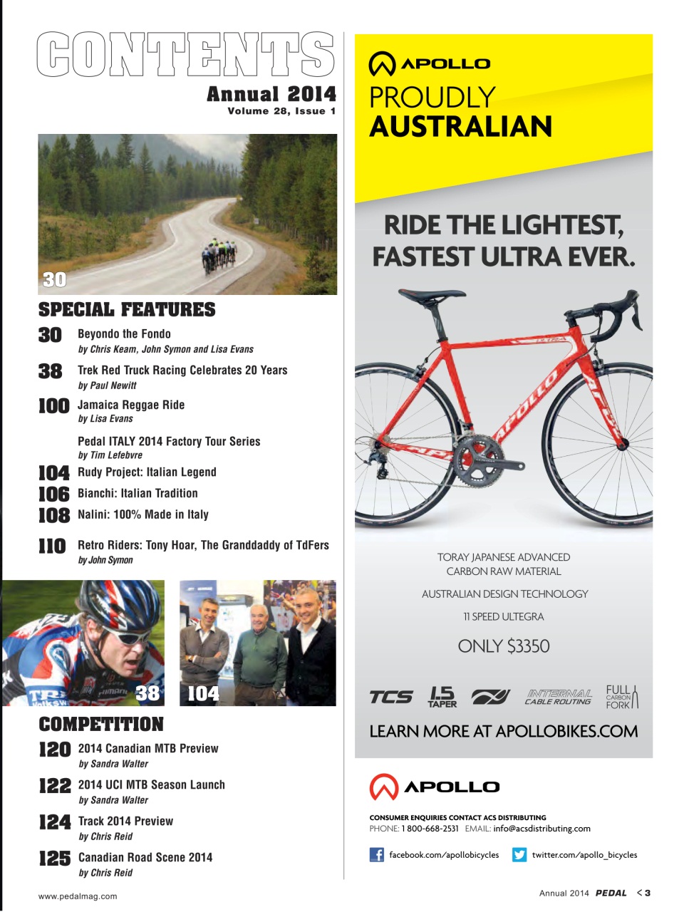 Pedal Magazine Preview Pages