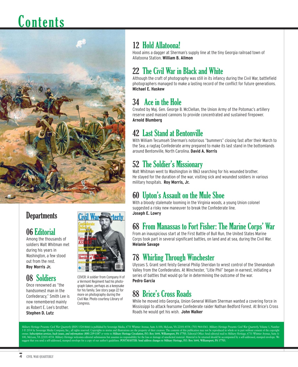 Civil War Quarterly Preview Pages