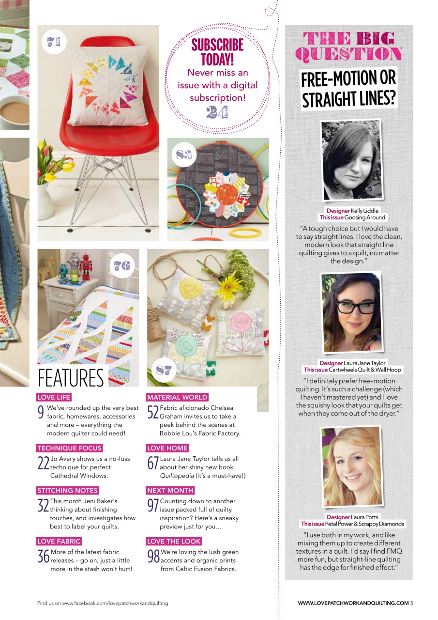 Love Patchwork & Quilting Preview Pages