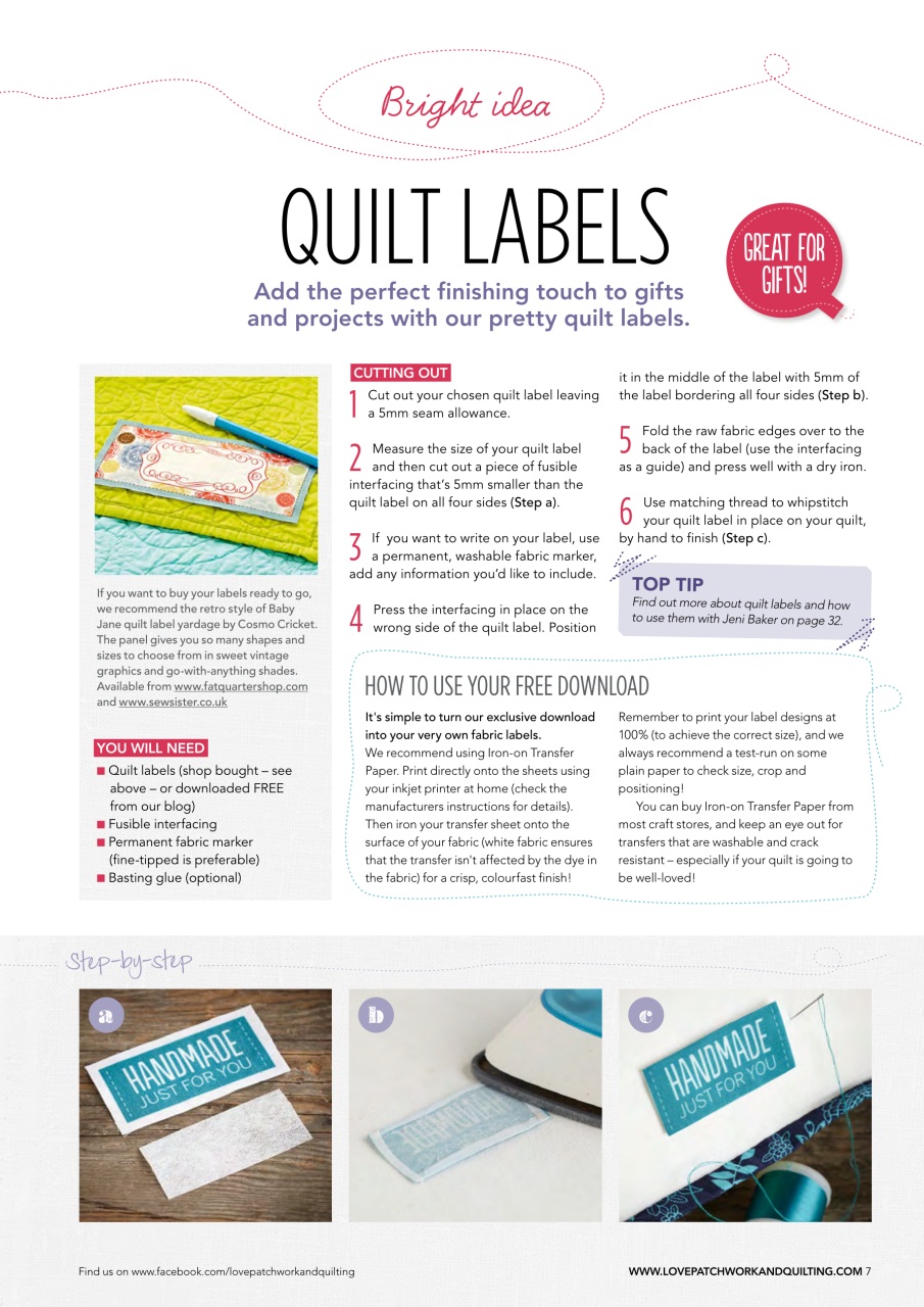 Love Patchwork & Quilting Preview Pages