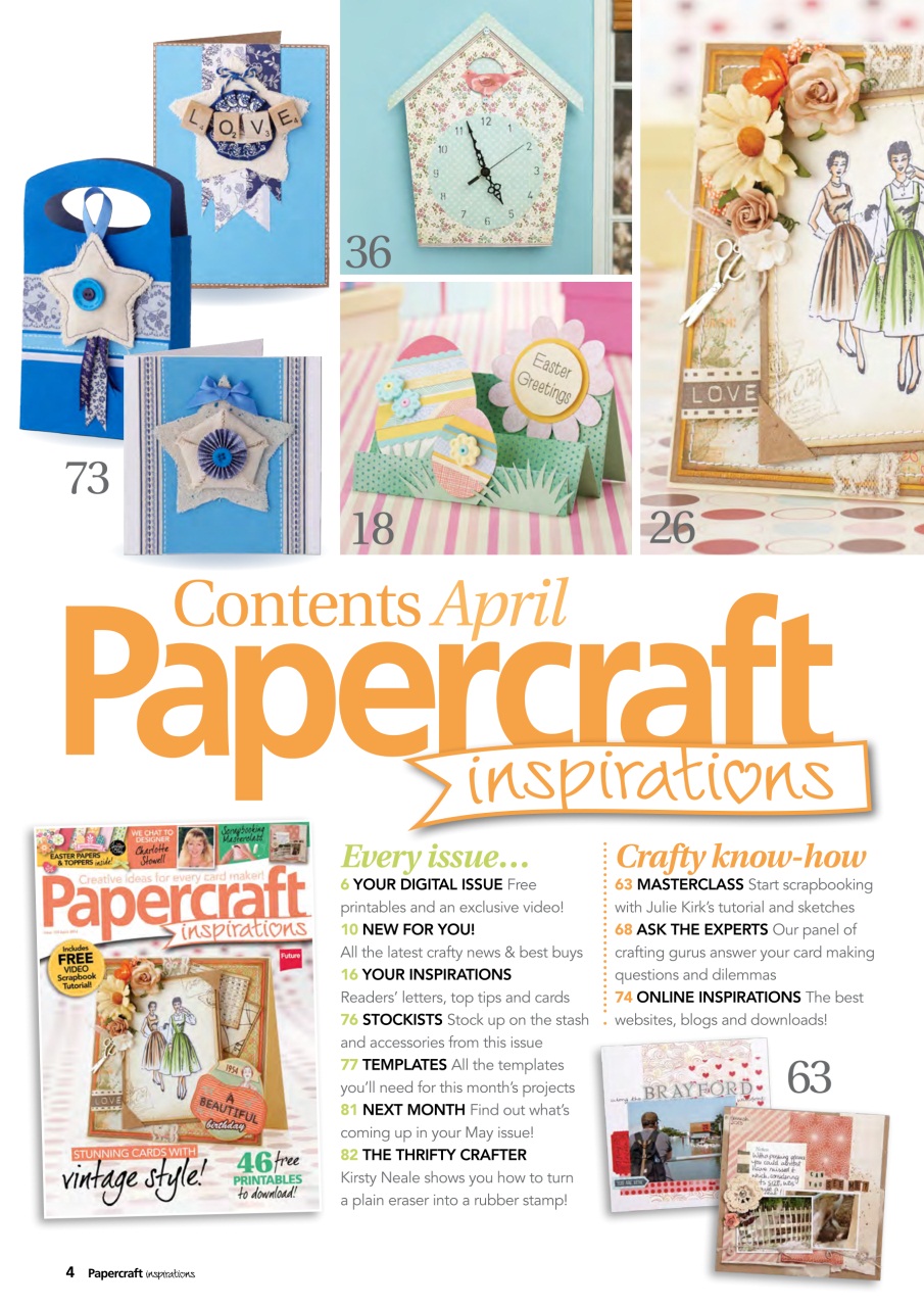 Papercraft Inspirations Preview Pages