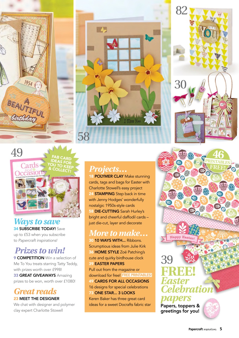Papercraft Inspirations Preview Pages