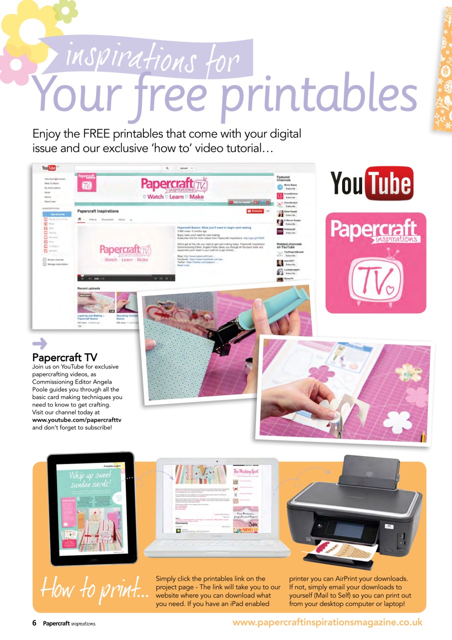 Papercraft Inspirations Preview Pages