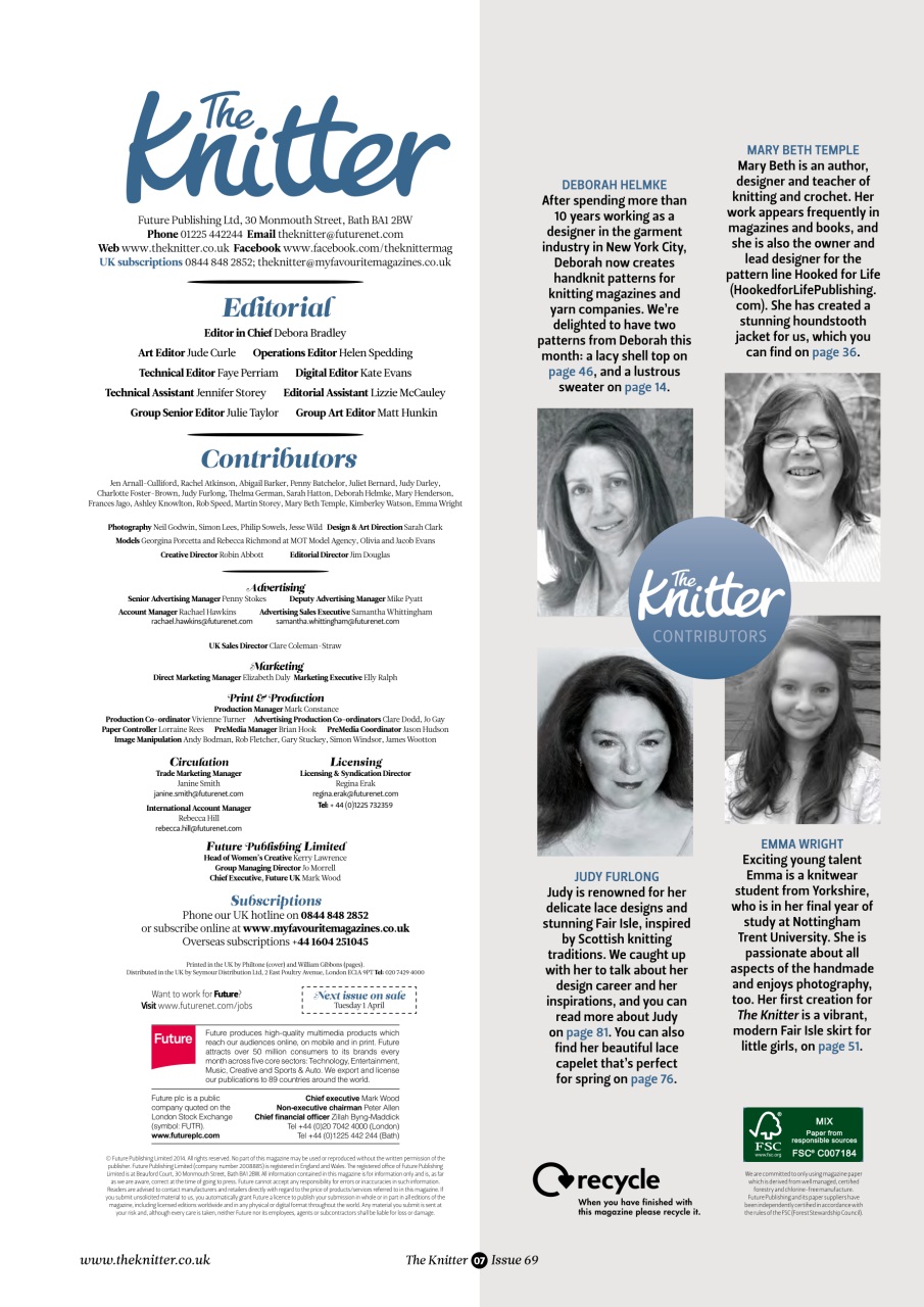 The Knitter Preview Pages